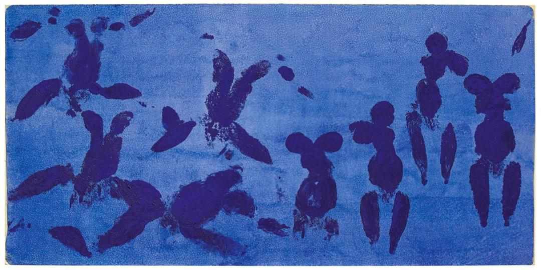 Yves Klein, Anthropométrie de l’époque bleue (ANT 124), February 1960. Photo © Christie’s.